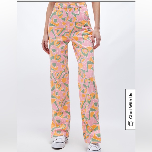 PacSun Geometric Print Boyfriend Carpenter Pants - Picture 4 of 6